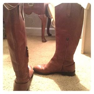 Women’s Halogen Brown Leather Knee High Boots